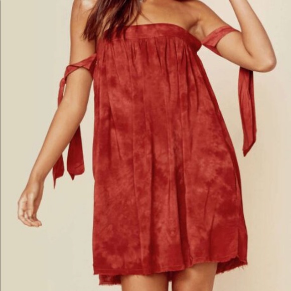 Rust Tie Dye dress by Blue Life - Picture 1 of 3